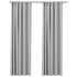 Kép 1/5 - 2 db szürke vászonhatású sötétítőfüggöny kampókkal 140 x 245 cm