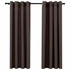 Kép 1/5 - 2 db tópszínű vászonhatású sötétítőfüggöny 140 x 175 cm