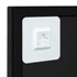 Kép 5/6 - fekete fém fali tükör 60 x 60 cm