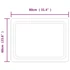 Kép 5/5 - LED-es fürdőszobatükör 60x80 cm