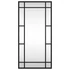 Kép 3/9 - fekete téglalap alakú vas fali tükör 30 x 60 cm