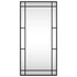 Kép 3/9 - fekete téglalap alakú vas fali tükör 40 x 80 cm