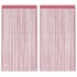 Kép 1/10 - 2 db Rózsaszín zsinórfüggöny 140 x 250 cm