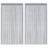 Kép 1/10 - 2 db világosszürke zsinórfüggöny 140 x 250 cm