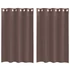 Kép 1/8 - 2 db barna fátyolfüggöny rojtokkal 140x175 cm
