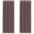 Kép 1/8 - 2 db barna fátyolfüggöny rojtokkal 140x260 cm