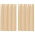 Kép 1/8 - 2 db homokszínű fátyolfüggöny rojtokkal