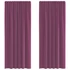 Kép 1/9 - 2 db lila voile függönyök rúd zsebekkel