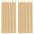 Kép 1/9 - 2 db homokszínű voile függönyök rúd zsebekkel