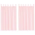 Kép 1/8 - 2 db világos Rózsaszínű fátyolfüggöny hurokkal 140x175 cm