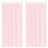 Kép 1/8 - 2 db világos Rózsaszínű fátyolfüggöny hurokkal 140x225 cm