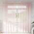 Kép 2/8 - 2 db világos Rózsaszínű fátyolfüggöny hurokkal 140x225 cm