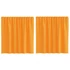 Kép 1/8 - 2 db narancssárga fátyolfüggöny hurokkal 140x140 cm