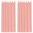 Kép 1/8 - 2 db Rózsaszín fátyolfüggöny hurokkal 140x225 cm