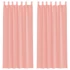 Kép 1/8 - 2 db Rózsaszín fátyolfüggöny hurokkal 140x245 cm