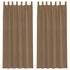 Kép 1/8 - 2 db világosbarna fátyolfüggöny hurokkal 140x245 cm