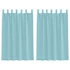 Kép 1/8 - 2 db türkizkék fátyolfüggöny hurokkal 140x175 cm