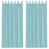 Kép 1/8 - 2 db türkizkék fátyolfüggöny hurokkal 140x225 cm