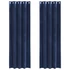 Kép 1/8 - Sötétítő függöny 2 db Sötét kék 140 x 225 cm Bársony