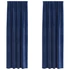 Kép 1/7 - Sötétítő függöny 2 db Sötét kék 140 x 260 cm Bársony