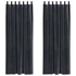 Kép 1/8 - Sötétítő függöny 2 db Sötétszürke 140 x 260 cm Bársony