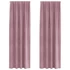 Kép 1/6 - Sötétítő függöny 2 db Sötétrózsaszín 140 x 225 cm Bársony