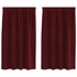 Kép 1/9 - Sötétítő függöny 2 db Bordó 140 x 140 cm Bársony