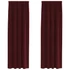 Kép 1/10 - Sötétítő függöny 2 db Bordó 140 x 260 cm Bársony