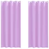 Kép 1/8 - Fekete Függöny Gyűrűkkel 2 db Lila 260 x 140 cm Poliészter