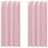 Kép 1/8 - Fekete Függöny Gyűrűkkel 2 db BabaRózsaszín 225 x 140 cm