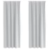 Kép 1/9 - Fekete Függöny Gyűrűkkel 2 db Halvány szürke 225 x 140 cm