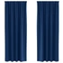 Kép 1/9 - Fekete Függöny Gyűrűkkel 2 db Sötét kék 245 x 140 cm