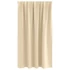 Kép 4/9 - Függöny Gyűrűkkel 2 db Krém 140 x 140 cm Poliészter