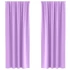 Kép 1/9 - Fekete Függöny Gyűrűkkel 2 db Lila 245 x 140 cm Poliészter