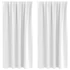 Kép 1/9 - Fekete Függöny Gyűrűkkel 2 db Fényes fehér 175 x 140 cm