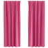 Kép 1/9 - Fekete Függöny Gyűrűkkel 2 db élénkrózsaszín 245 x 140 cm