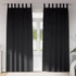 Kép 2/8 - Függöny Gyűrűkkel 2 db Fekete 245 x 140 cm Poliészter