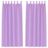 Kép 1/8 - Fekete Függöny Gyűrűkkel 2 db Lila 260 x 140 cm Poliészter