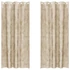 Kép 1/8 - Bársony függöny függönykel 2 db Krém 260 x 140 cm Bársony