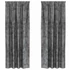 Kép 1/9 - Bársony függöny függönykel 2 db Szürke 245 x 140 cm Bársony