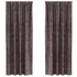 Kép 1/9 - Bársony függöny függönykel 2 db Barna 245 x 140 cm Bársony