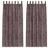 Kép 1/8 - Bársony függöny függönykel 2 db Barna 245 x 140 cm Bársony