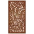 Kép 6/10 - Levélmintás corten acél kerti faldísz 105 x 55 cm