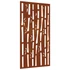 Kép 3/10 - Bambuszmintás corten acél kerti faldísz 105 x 55 cm