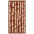 Kép 5/10 - Bambuszmintás corten acél kerti faldísz 105 x 55 cm