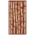 Kép 6/10 - Bambuszmintás corten acél kerti faldísz 105 x 55 cm