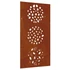 Kép 3/10 - Levélmintás corten acél kerti faldísz 105 x 55 cm