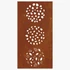 Kép 6/10 - Levélmintás corten acél kerti faldísz 105 x 55 cm