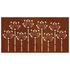 Kép 6/10 - Virágmintás corten acél kerti faldísz 105 x 55 cm
