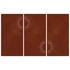 Kép 6/10 - 3 db napmintás corten acél kerti faldísz 105 x 55 cm